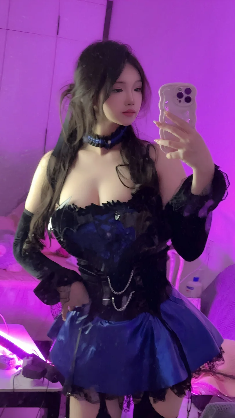 雪晴Astra - No.097 蓝色蕾丝短裙 [53P,1V-1.18GB] tg@simisebaisi 【丝足阁】047.webp